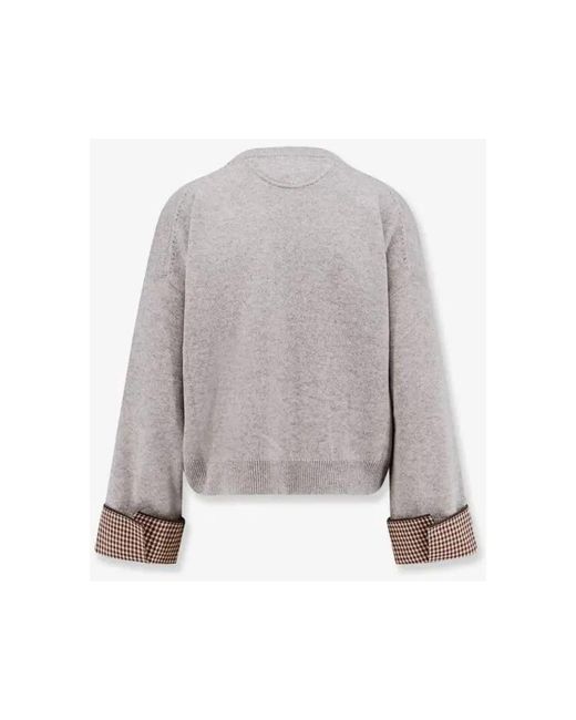 Brunello Cucinelli Gray Cashmere Knitwear