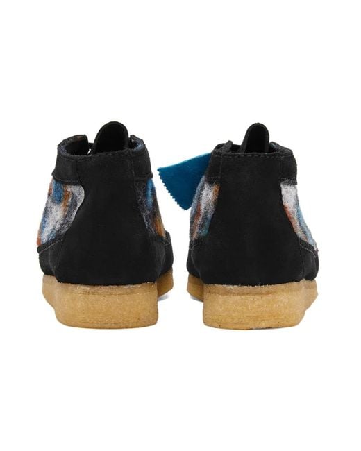 Clarks Blue Laced Shoes for men