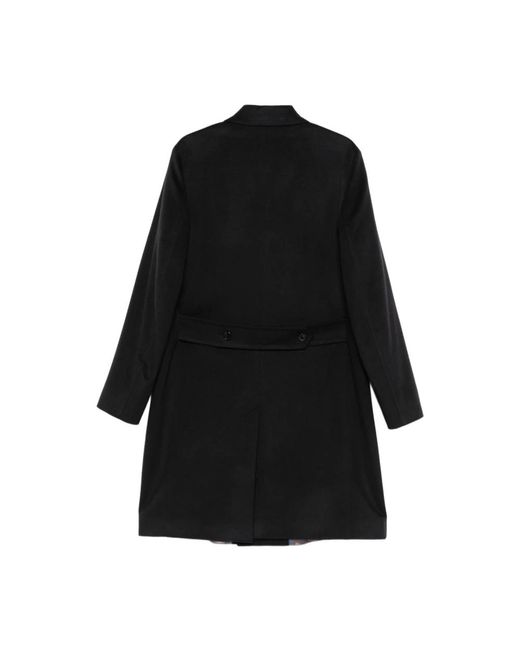 Single-Breasted Coats di Paul Smith in Black da Uomo