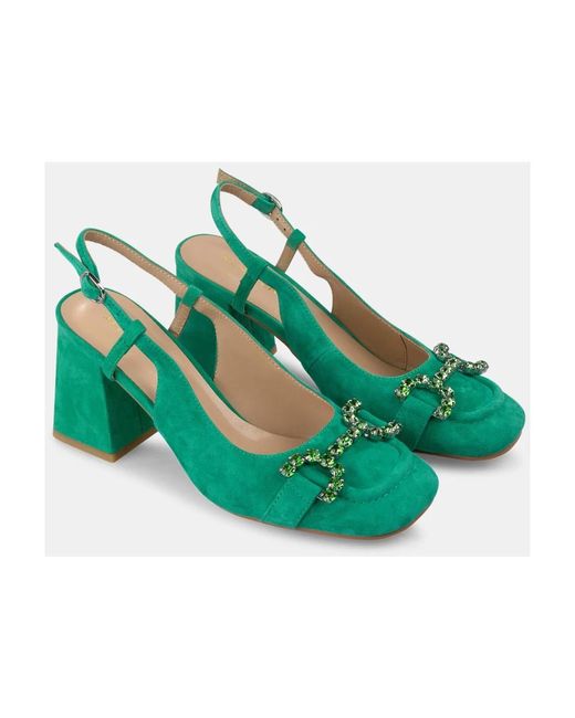 Alma En Pena. Green Hohe schuhe steigbügelabsätze