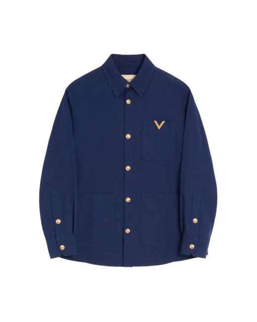 Valentino Blue Light Jackets for men