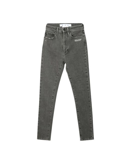 Off-White c/o Virgil Abloh Gray Skinny Jeans