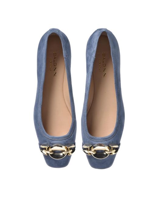 Baldinini Blue Ballerina Shoes