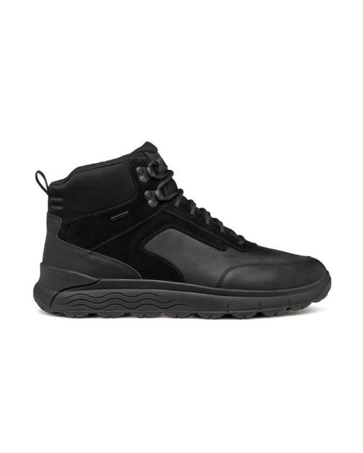 Geox Black Lace-Up Boots for men