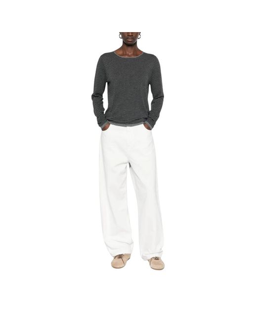 Yerse White Round-Neck Knitwear