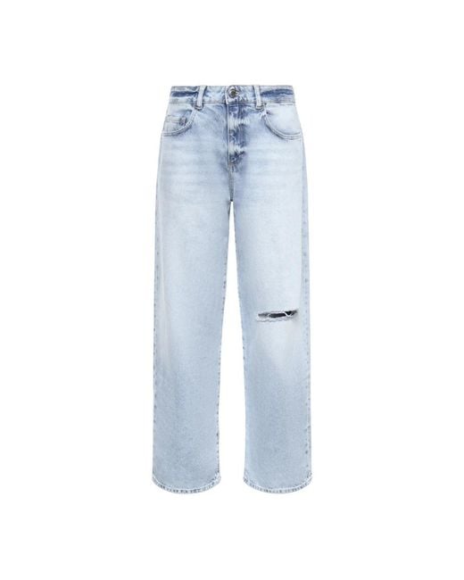 ICON DENIM Blue Straight Fit Jeans