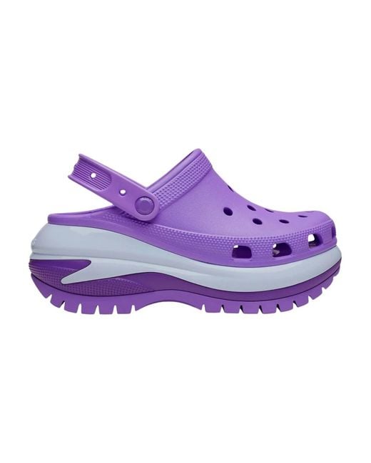 CROCSTM Mega Crush Klomp Sandaal in het Purple