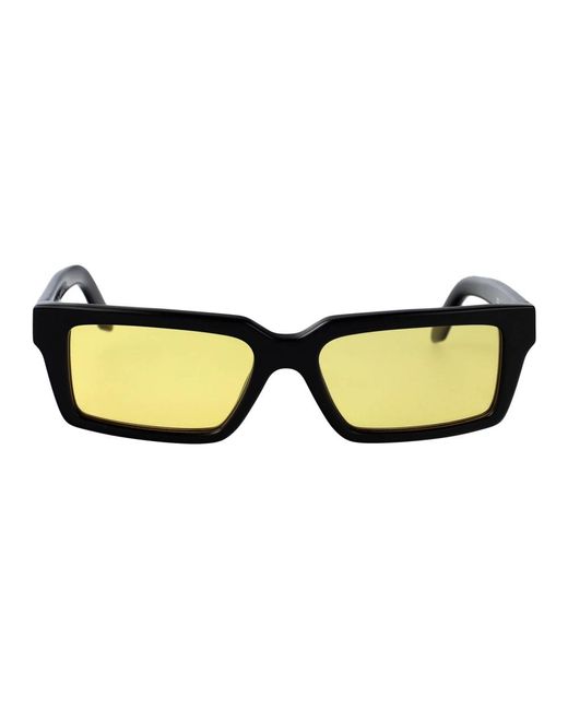 Off-White c/o Virgil Abloh Warren sonnenbrille für stilvollen schutz in Yellow für Herren