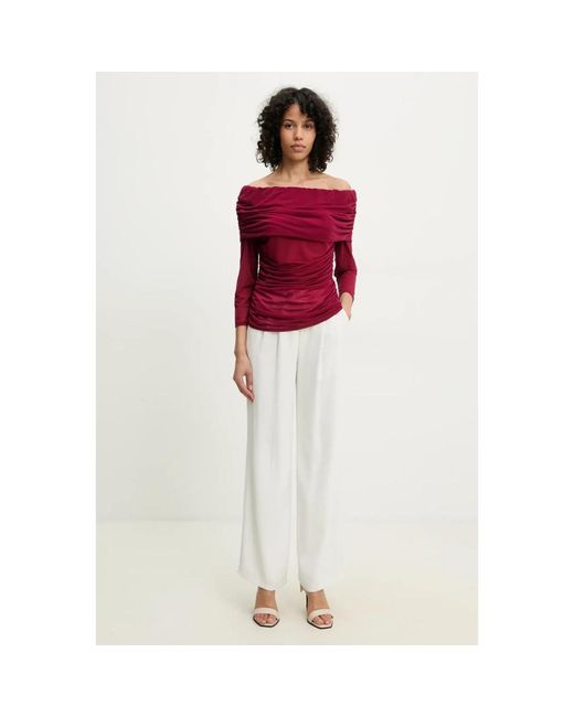 Never Fully Dressed Diaz Blouse in het Red