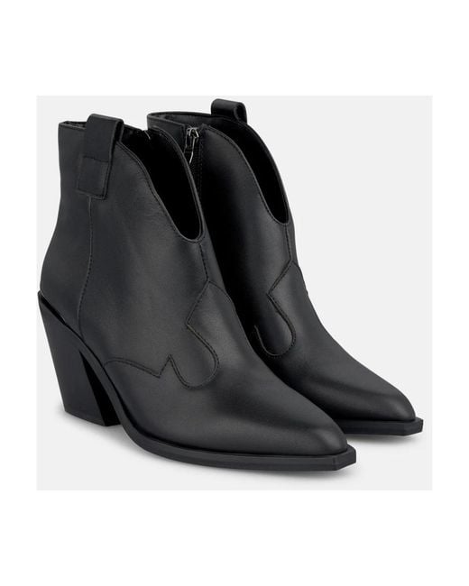 Alma En Pena. Black Cowboy & Biker Boots