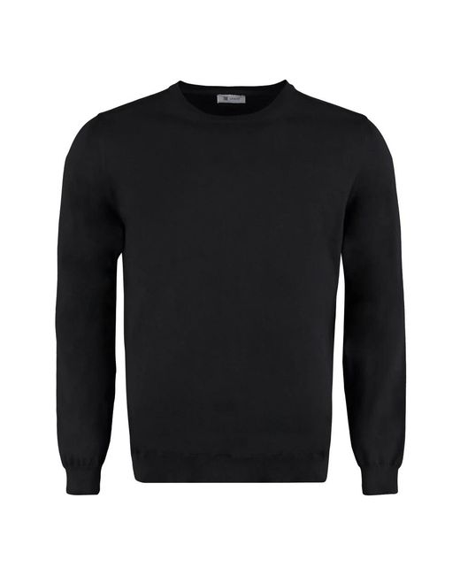 Round-Neck Knitwear THE (Alphabet) pour homme en coloris Black