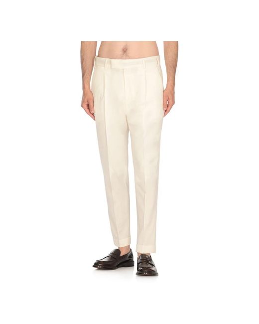 PT Torino White Suit Trousers for men