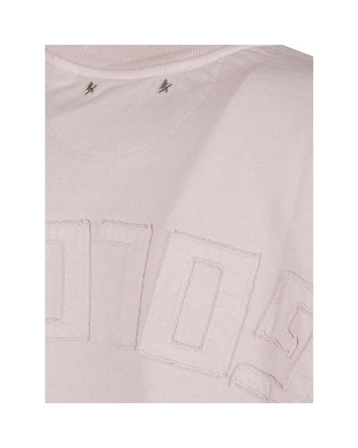 Golden Goose Deluxe Brand Purple T-Shirts
