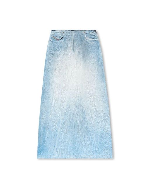 DIESEL Blue De-Pago-Fsd1 Jeans-Maxirock