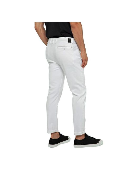 Chinos di Replay in Black da Uomo
