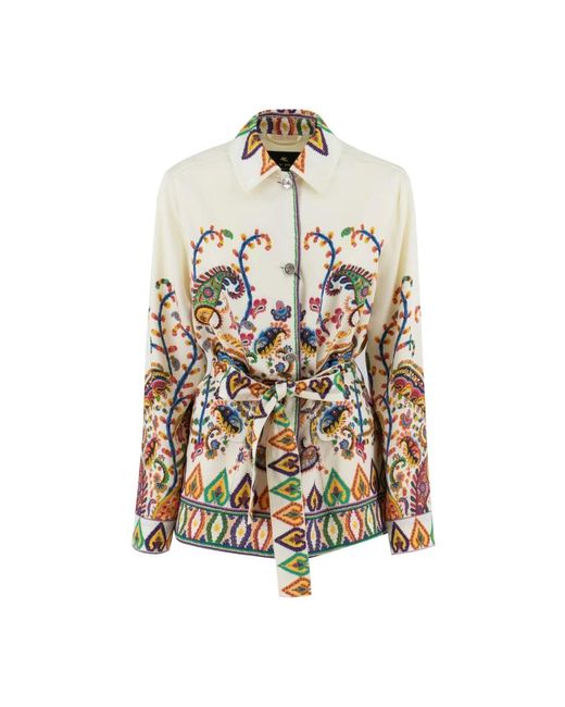 Etro Jassen ,Veelkleurig ,Jacket in het White
