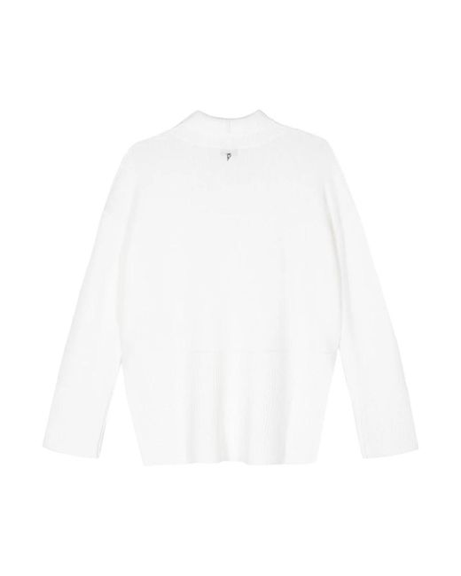 Dondup White Round-Neck Knitwear