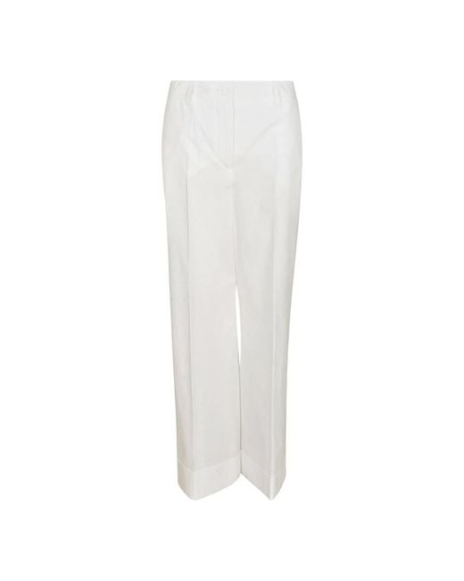 Pantalones blancos estilo elegante P.A.R.O.S.H. de color White