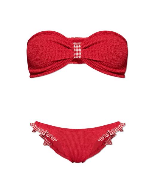 Bikinis di Hunza G in Red