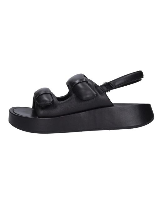 Ash Schoenen ,Zwart ,Leer Sandalen Zwart in het Blue