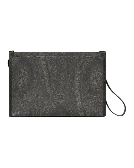 Clutches di Etro in Black da Uomo