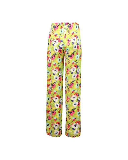 MSGM Yellow Wide Trousers