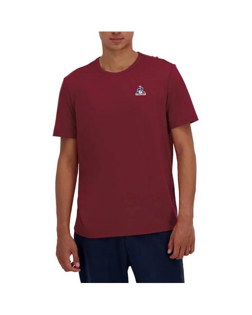 Le Coq Sportif T-Shirts in het Red voor heren