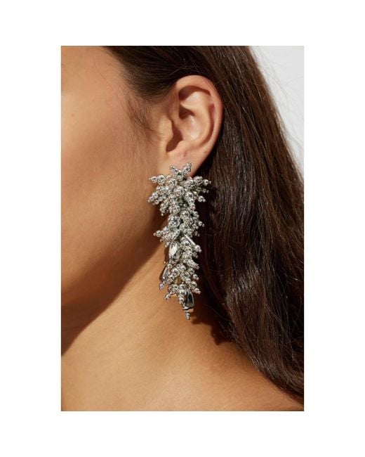 Earrings di Self-Portrait in Metallic