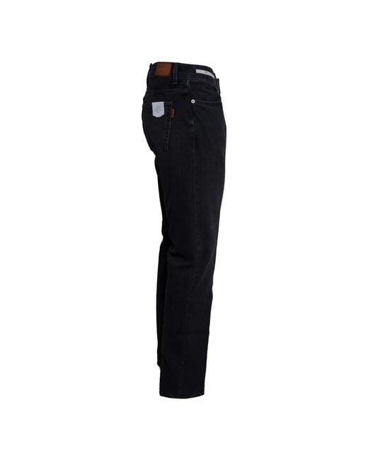 Siviglia Black Slim Fit Jeans for men