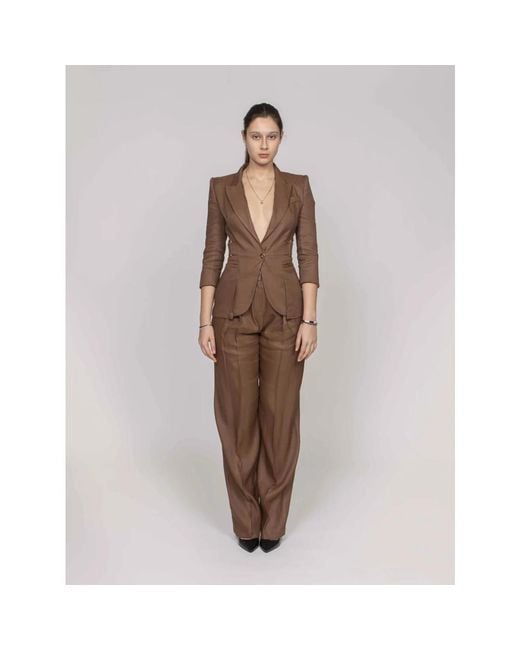 Elisabetta Franchi Brown Blazers