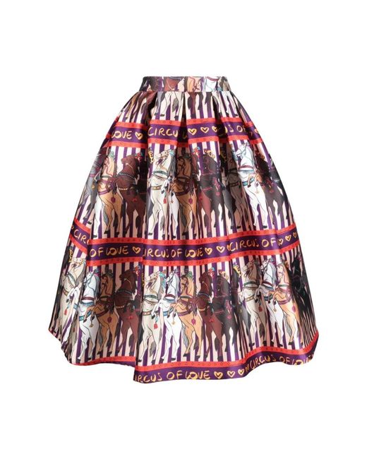 ALESSANDRO ENRIQUEZ Red Skirts Multicolour