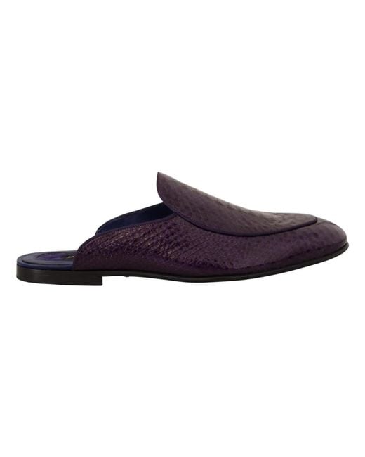 Mules di Dolce & Gabbana in Blue da Uomo