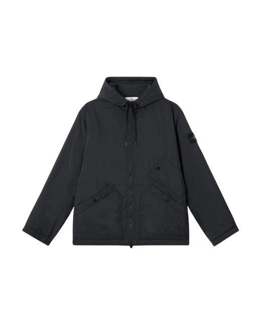 Stone Island Blue Zip-Throughs for men