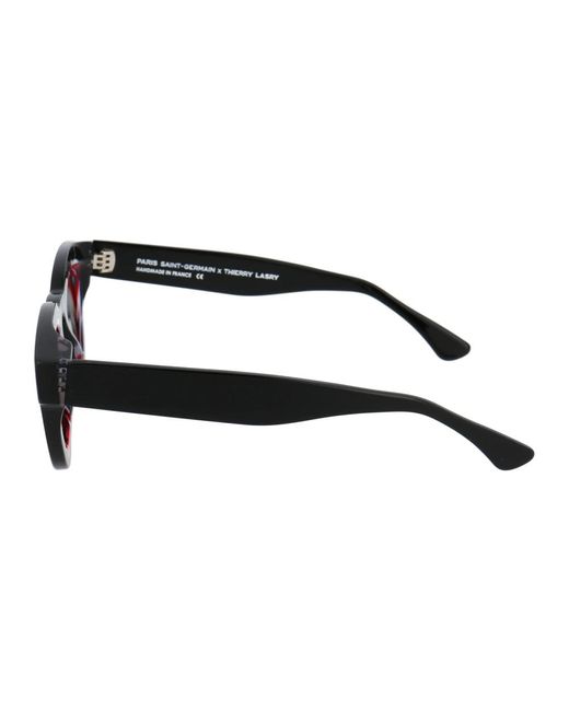 Thierry Lasry Black Stylische sonnenbrille für psg-fans