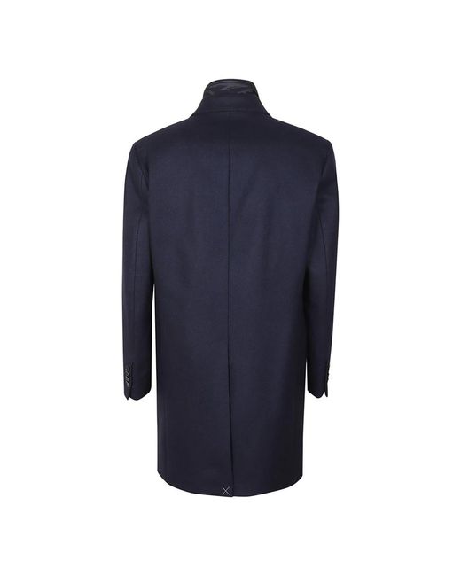 Fay Blue Double-Breasted Coats for men