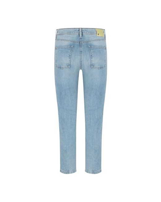 Cambio Blue Cropped Jeans