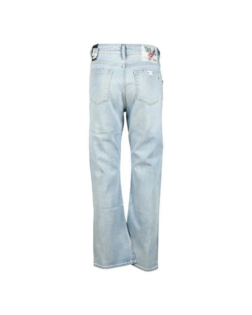 Replay Jeans ,Blauw ,Denim Denim Jeans Met Elastaanmix in het Blue
