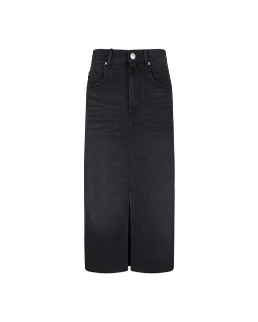 Isabel Marant Black Denim Skirts