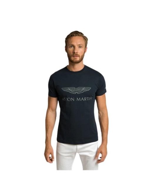 Hackett T-shirt aus baumwolle in Black für Herren