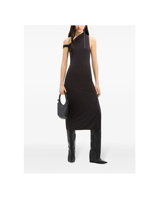 Courreges Black Midi Dresses