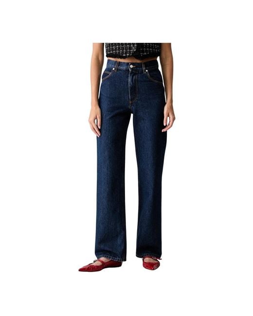 Straight Jeans MSGM en coloris Blue