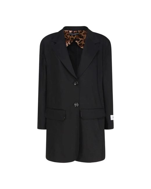 Kim jersey blazers di Dolce & Gabbana in Black