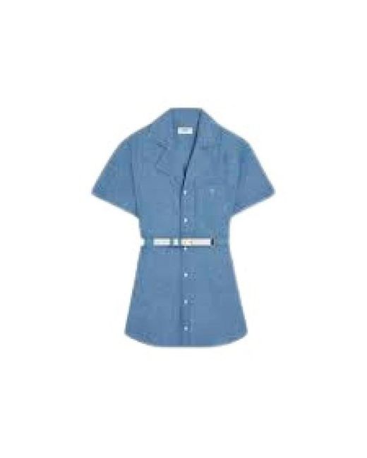Céline Blue Shirt Dresses
