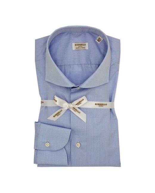 Borriello Blue Formal Shirts for men
