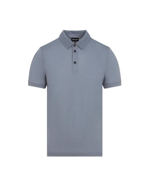 Giorgio Armani Blue Polo Shirts for men