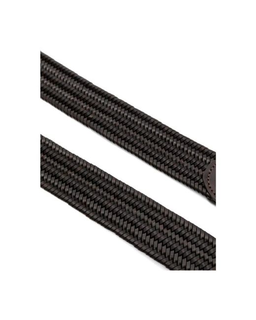 Canali Gewebter Gürtel in Brown für Herren