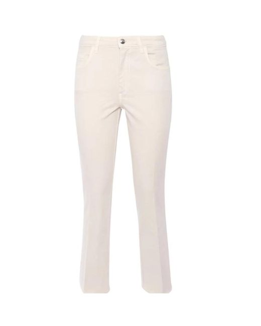 Trousers > cropped trousers Fay en coloris Natural