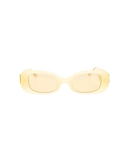 Linda Farrow Metallic Sunglasses