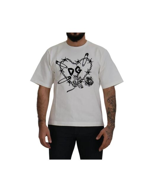 T-Shirts Dolce & Gabbana de hombre de color Gray