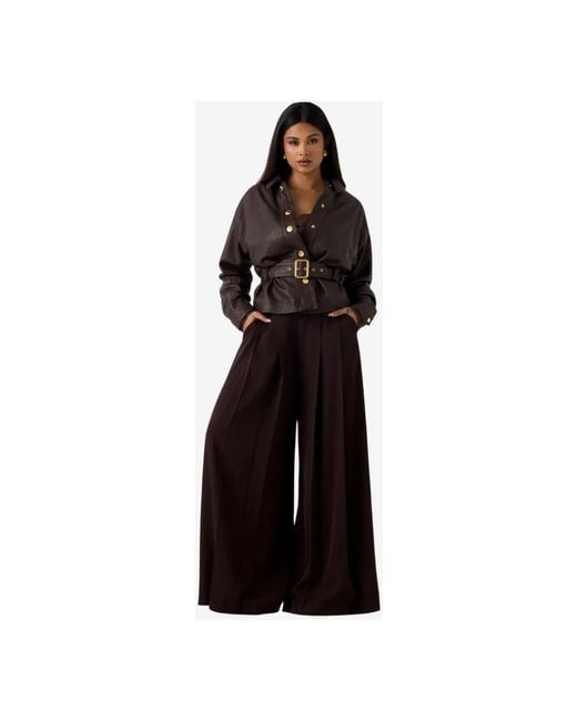 Marciano Black Wide Trousers